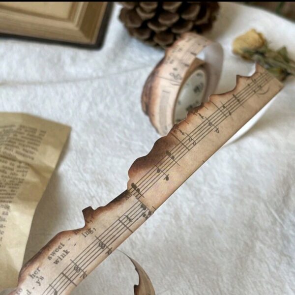 Antique Music Note Washi Tape