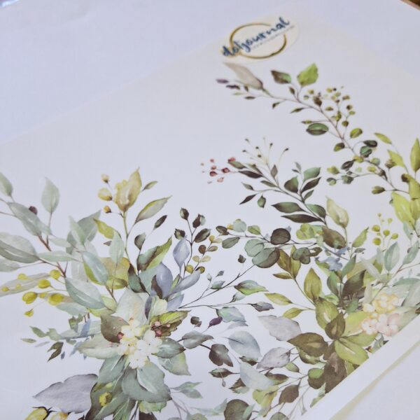 A4 Green Leaves Single Sticker